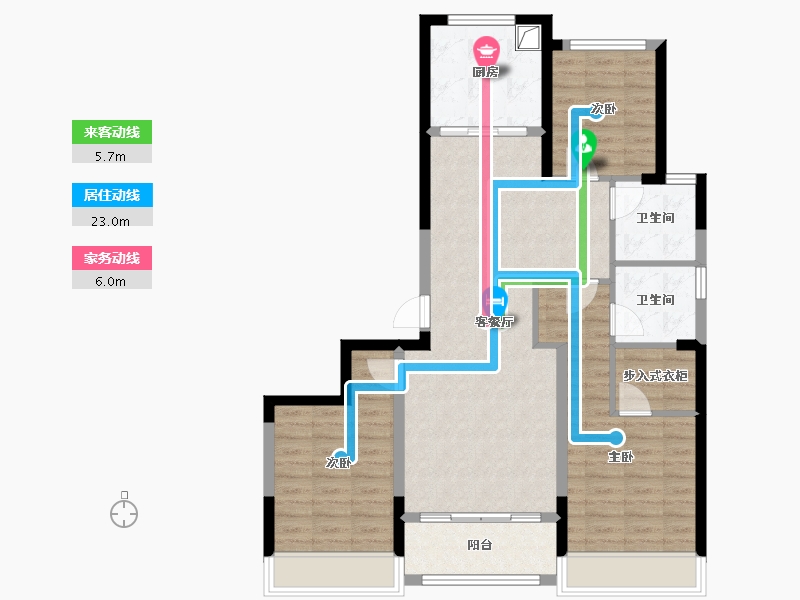 浙江省-温州市-首府壹号-110.40-户型库-动静线