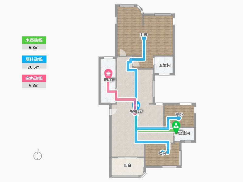 广东省-珠海市-东方佳景-145.00-户型库-动静线