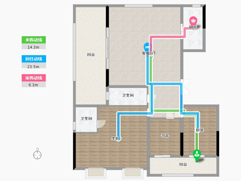 山东省-威海市-威高七彩城云山郡-176.00-户型库-动静线