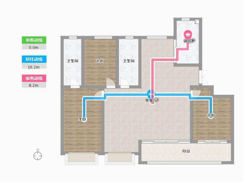 山东省-潍坊市-东方天韵-133.00-户型库-动静线