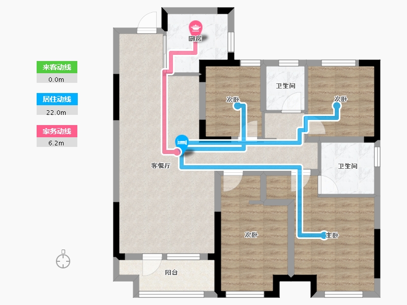 山东省-青岛市-金茂悦府-102.30-户型库-动静线