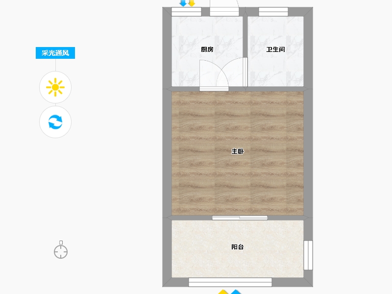 广东省-广州市-东山印象台-27.50-户型库-采光通风