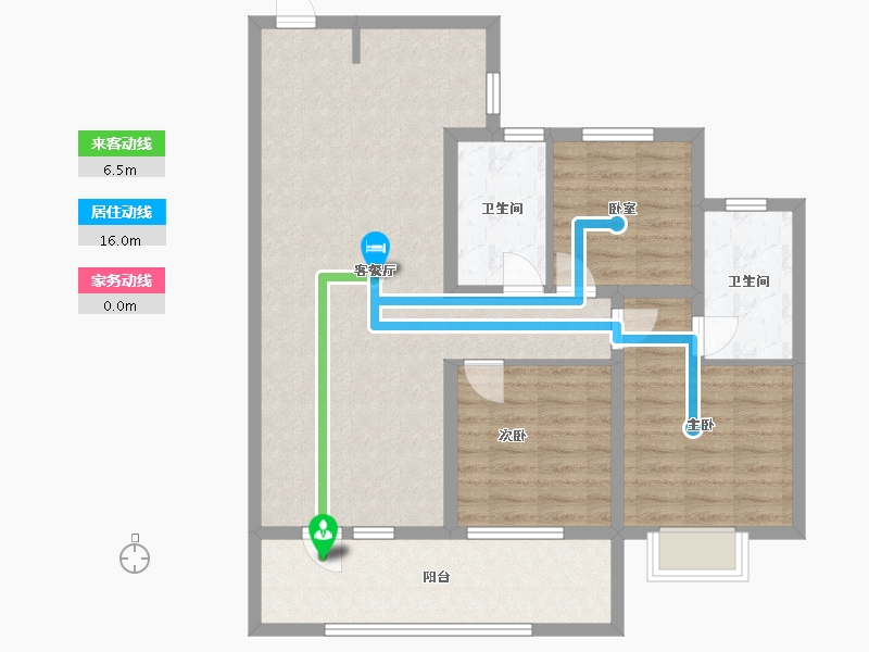 山东省-青岛市-中海寰宇时代雲境-93.00-户型库-动静线