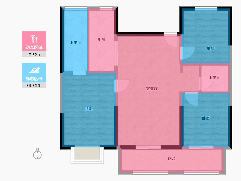 山东省-德州市-红磡龙著-98.45-户型库-动静分区