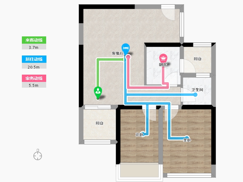 湖北省-武汉市-华星融城-48.00-户型库-动静线