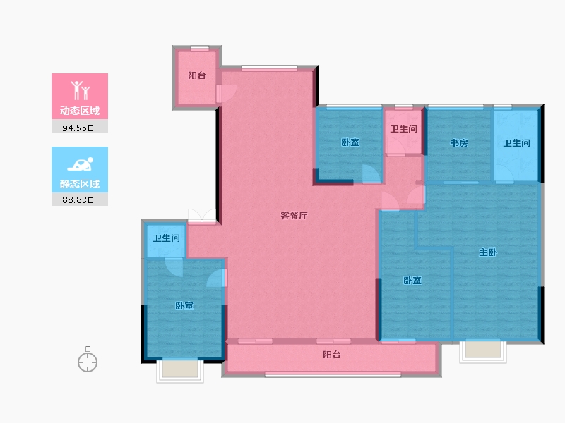 山东省-菏泽市-凯兴府-176.00-户型库-动静分区