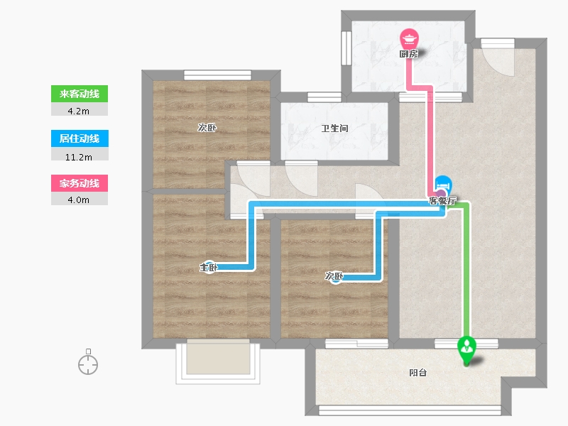 河南省-郑州市-城南正荣府-69.00-户型库-动静线