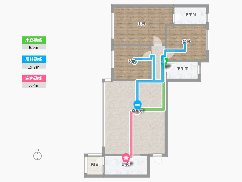 四川省-成都市-保利大都汇-熙汇-95.00-户型库-动静线