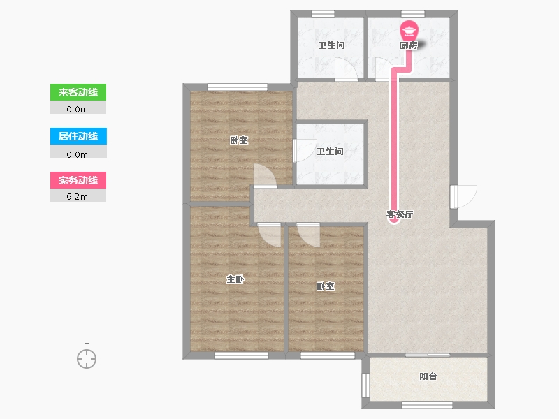 四川省-成都市-棠湖家苑-112.60-户型库-动静线