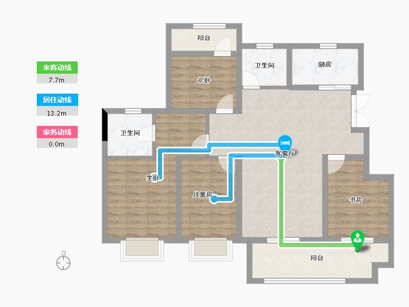 江西省-南昌市-市政公用城-107.63-户型库-动静线