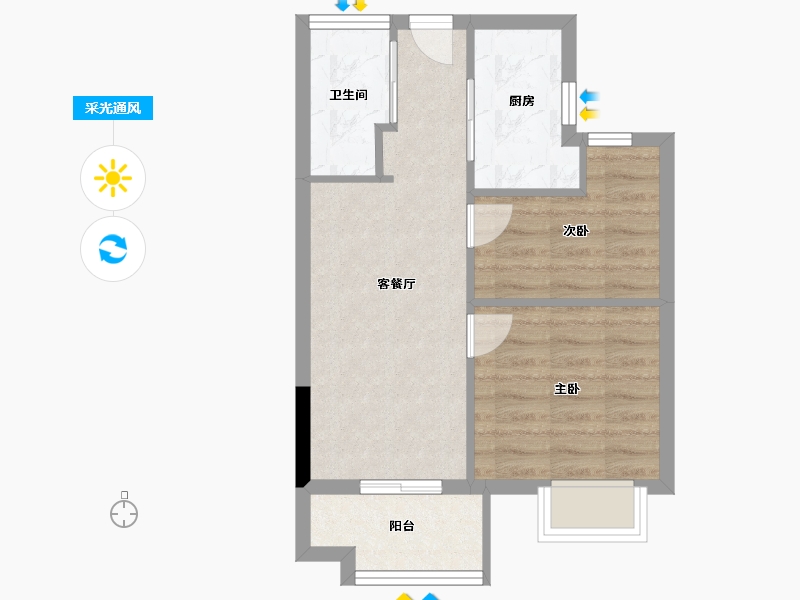 福建省-福州市-馨朗庭-48.00-户型库-采光通风