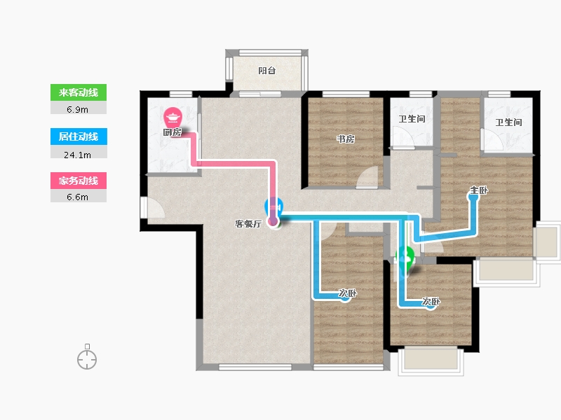 四川省-成都市-建发麓岭汇四期-124.00-户型库-动静线