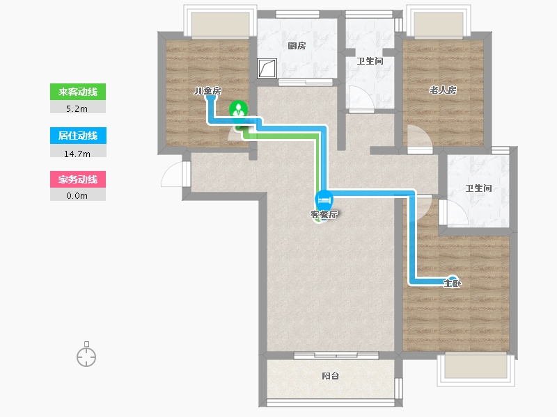 河南省-南阳市-明山学府-86.21-户型库-动静线