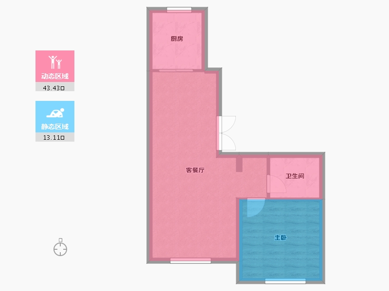 黑龙江省-佳木斯市-汉江国际-50.24-户型库-动静分区