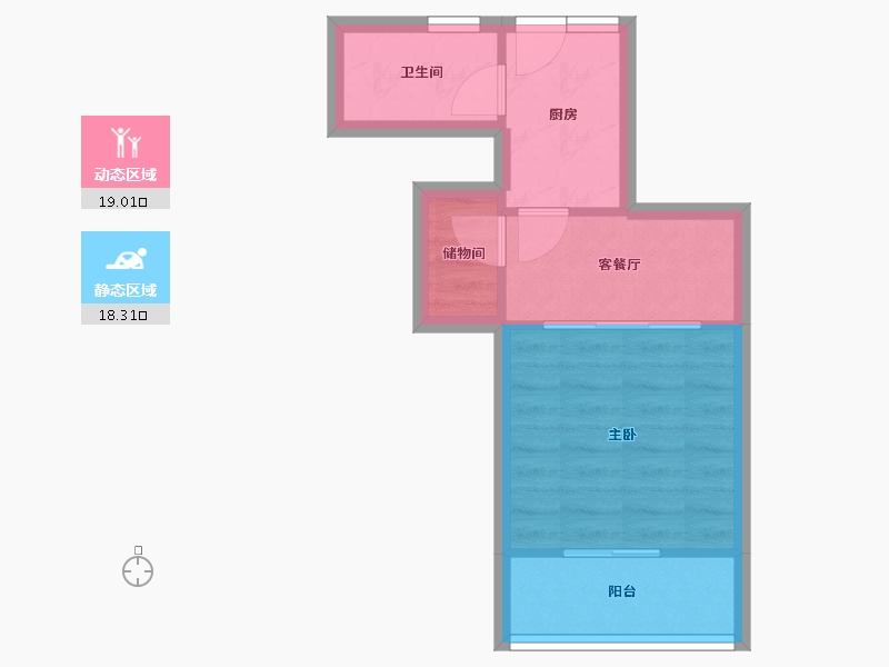 上海-上海市-桃源新村-32.30-户型库-动静分区