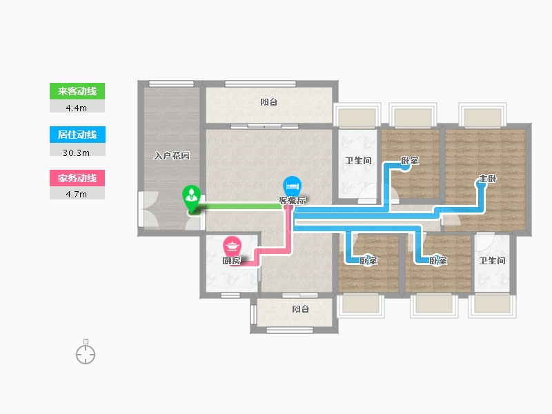 广东省-韶关市-保利东湾花园-113.50-户型库-动静线