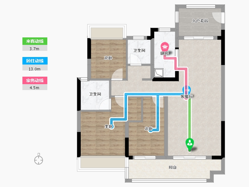 北京-北京市-中交集团大厦-90.40-户型库-动静线