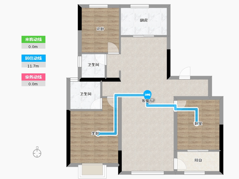 山东省-济宁市-能源蓝城·春风仁里-92.21-户型库-动静线