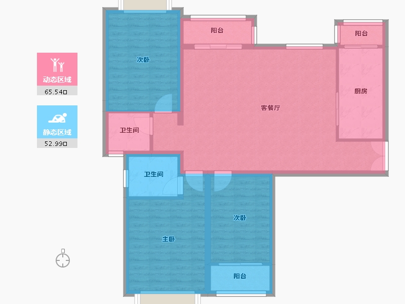 北京-北京市-天之骄子-112.00-户型库-动静分区