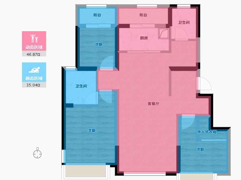 天津-天津市-东亚新华国樾华府-77.21-户型库-动静分区