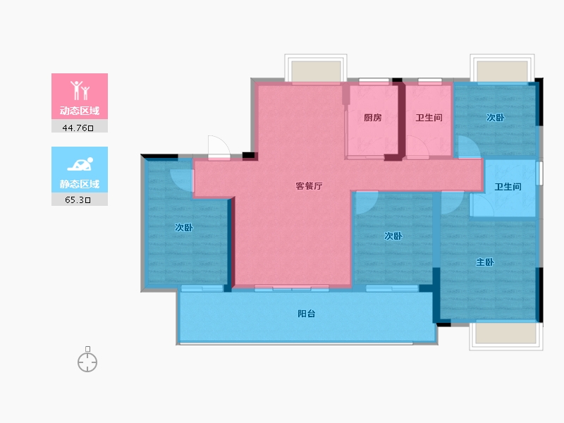 江西省-上饶市-友邦状元城-100.06-户型库-动静分区