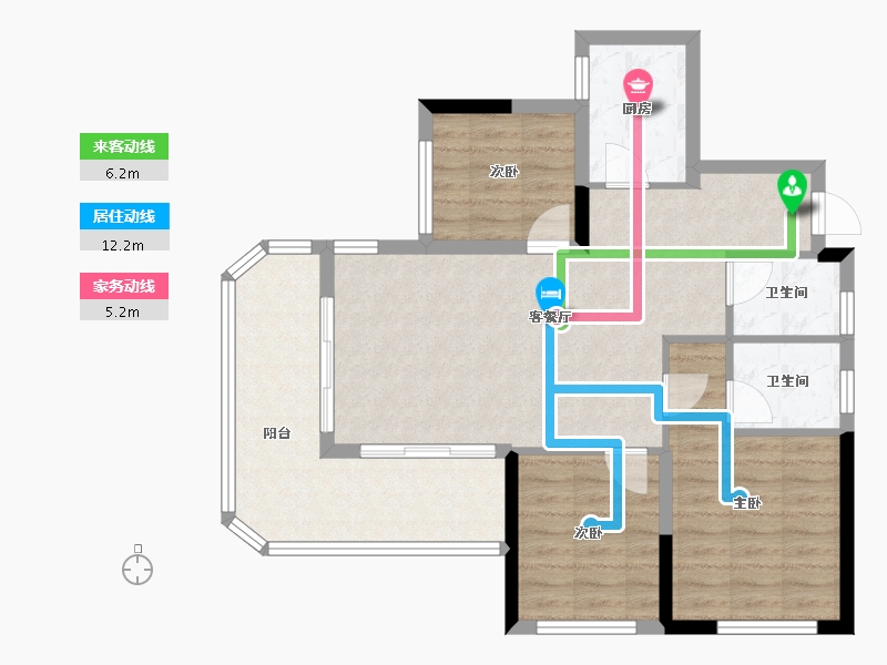 四川省-遂宁市-中驰桃源大境-81.21-户型库-动静线