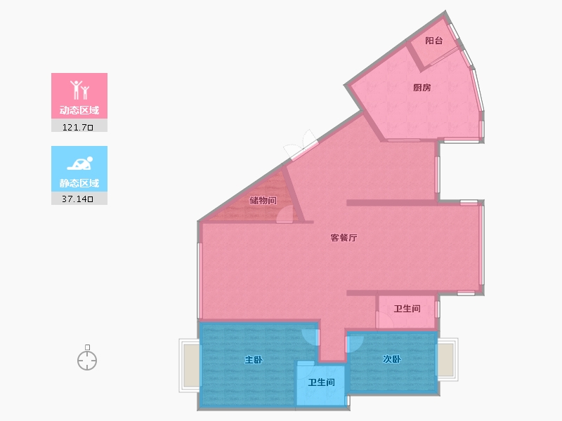 广西壮族自治区-柳州市-国信凤起新都-249.97-户型库-动静分区