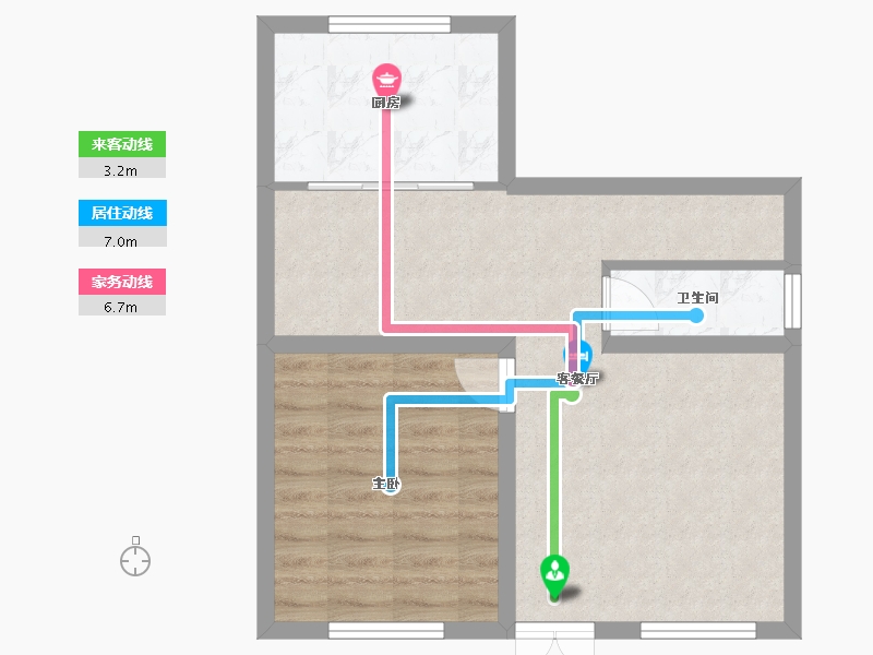 四川省-成都市-崇新苑-49.09-户型库-动静线