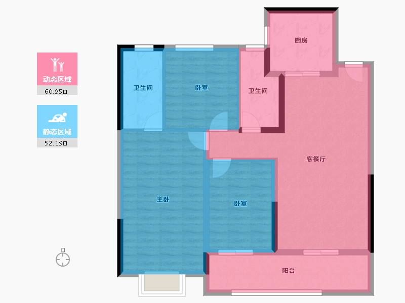 江苏省-无锡市-澄江明月-102.00-户型库-动静分区