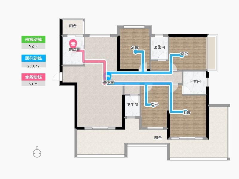 广西壮族自治区-防城港市-金源天鹅湖五期-142.00-户型库-动静线