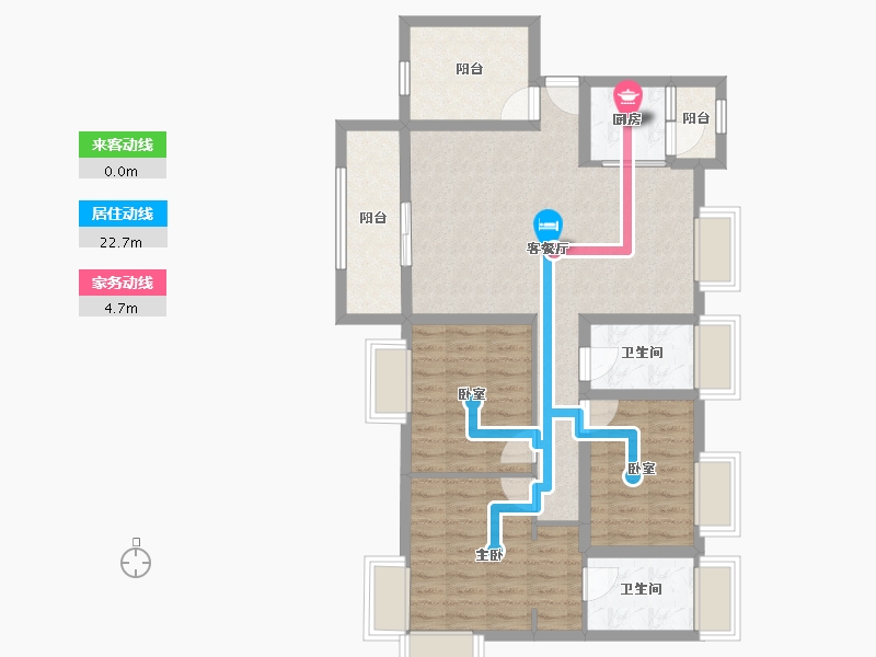 广东省-佛山市-颐安雍悦华府-90.19-户型库-动静线