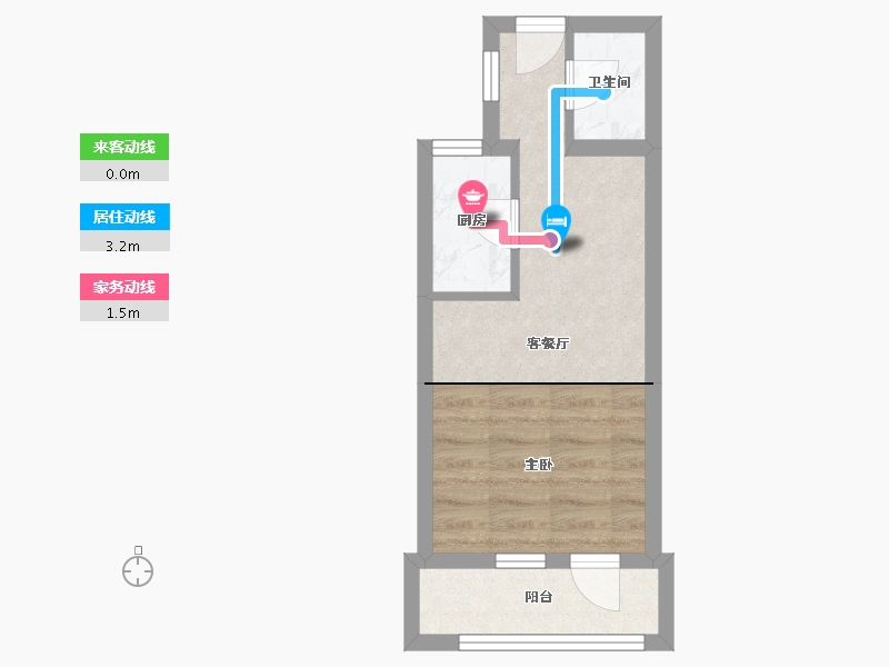 北京-北京市-小关惠新南里5号院-32.85-户型库-动静线