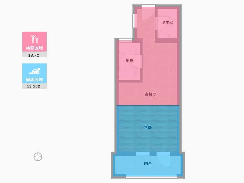 北京-北京市-小关惠新南里5号院-32.85-户型库-动静分区