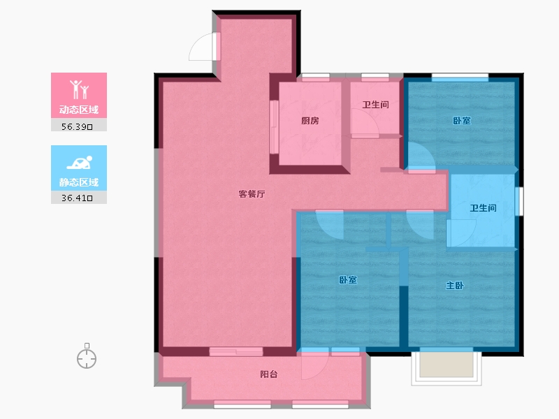 山东省-德州市-红磡龙著-98.00-户型库-动静分区