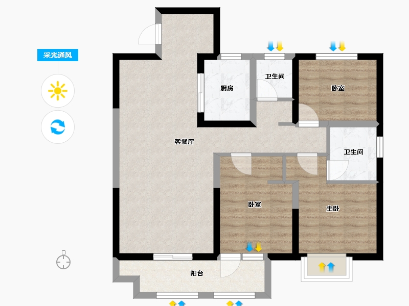 山东省-德州市-红磡龙著-98.00-户型库-采光通风