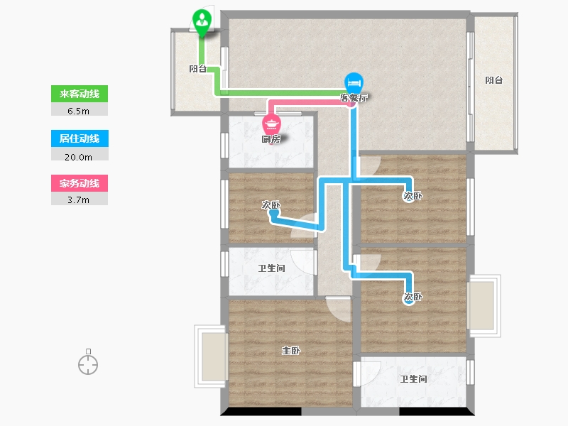 广西壮族自治区-玉林市-富林金桂丽湾-108.43-户型库-动静线