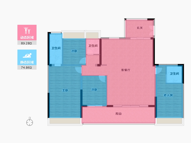 广东省-佛山市-保利广佛湾堂悦-150.58-户型库-动静分区