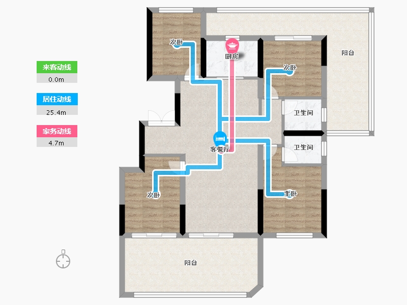 河南省-驻马店市-旭强雲起江山-106.39-户型库-动静线