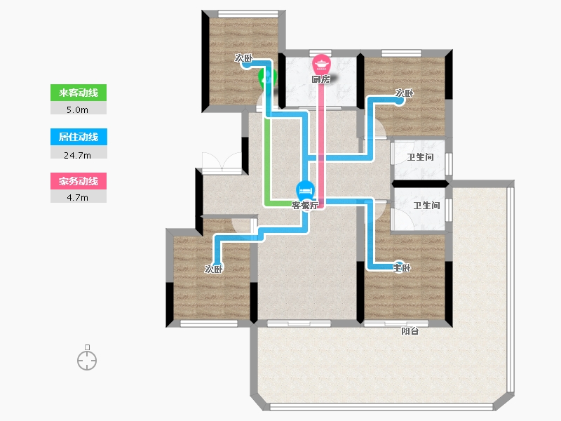 河南省-驻马店市-旭强雲起江山-106.49-户型库-动静线