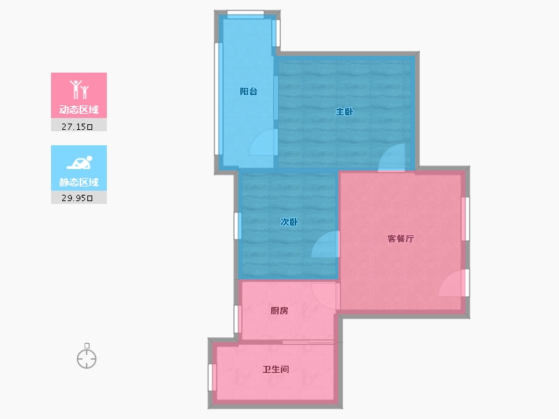 广东省-广州市-龙岗路18号大院-59.35-户型库-动静分区