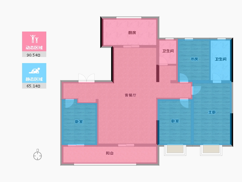 山东省-潍坊市-海创陆号-139.99-户型库-动静分区