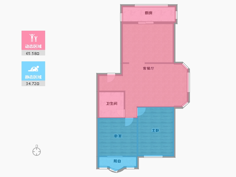 天津-天津市-滨河家园-89.20-户型库-动静分区