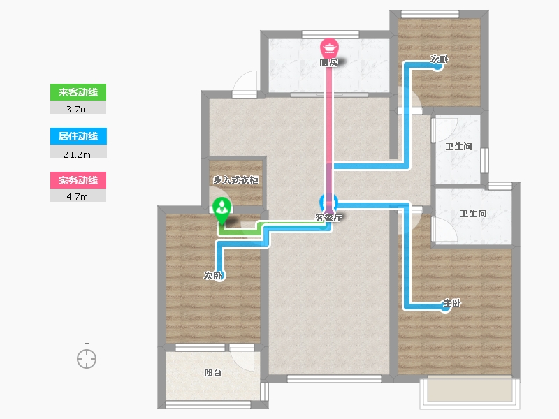 河北省-沧州市-沧兴海兴一品-112.14-户型库-动静线