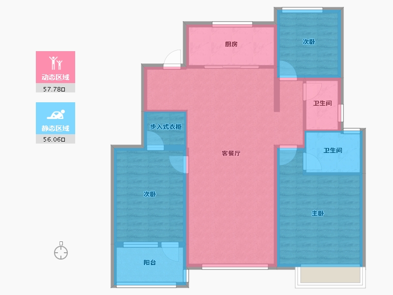 河北省-沧州市-沧兴海兴一品-112.14-户型库-动静分区