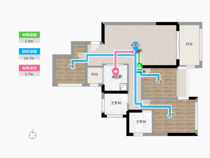 广东省-湛江市-润峰悦府-76.04-户型库-动静线