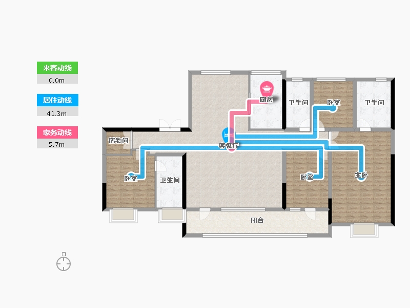 山东省-青岛市-银丰御玺-180.25-户型库-动静线