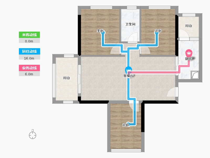 广东省-湛江市-润峰悦府-76.13-户型库-动静线