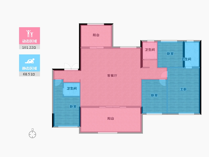 河南省-驻马店市-巨源壹号院-155.92-户型库-动静分区