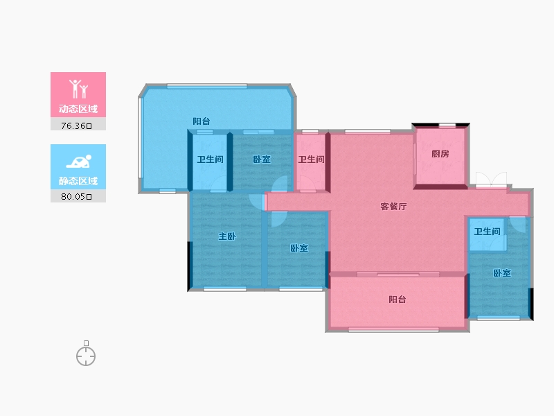 河南省-驻马店市-巨源壹号院-140.62-户型库-动静分区