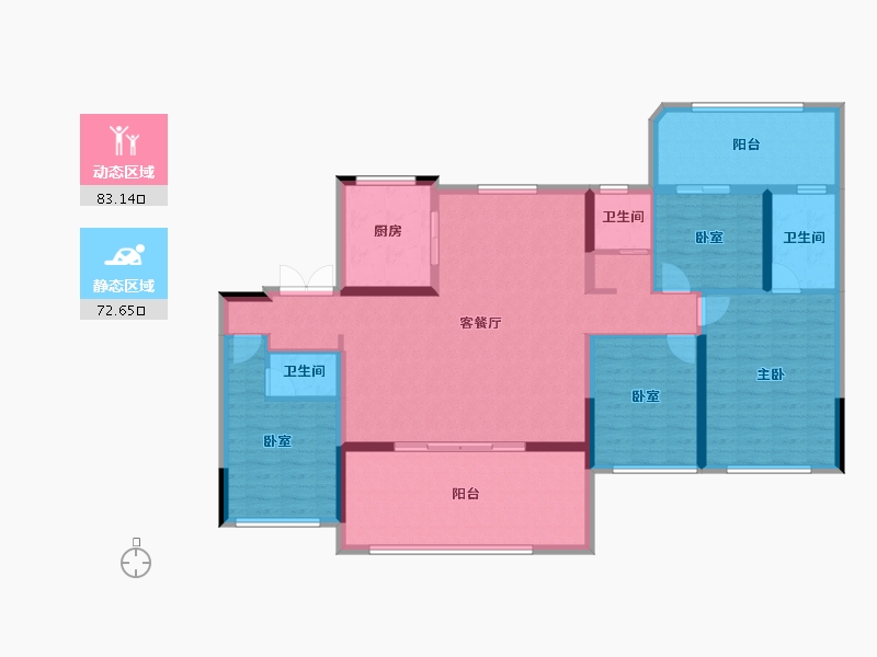 河南省-驻马店市-巨源壹号院-140.65-户型库-动静分区